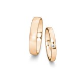 Wedding rings Modern/Romance with diamond 0.03ct
