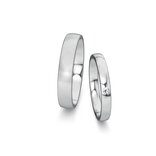 Wedding rings Modern with diamond 0.03ct