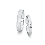 Wedding rings Modern with diamond 0.03ct