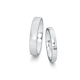 Wedding rings Modern/Romance with diamond 0.03ct