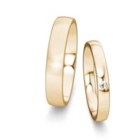 Wedding rings Modern/Romance with diamond 0.03ct