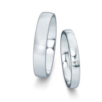 Wedding rings Modern/Romance with diamond 0.03ct