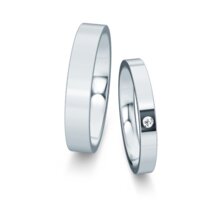 Wedding rings Infinity with diamond 0.03ct