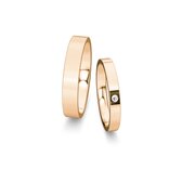 Wedding rings Infinity with diamond 0.03ct