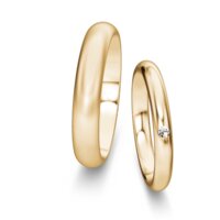 Wedding rings Delight/Heaven with diamond 0.03ct