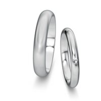 Wedding rings Delight/Heaven with diamond 0.03ct