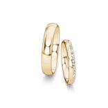Wedding rings Classic with diamond-Pavé 0.16ct