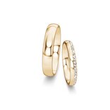 Wedding rings Classic/Eternal with pavé 0.16ct