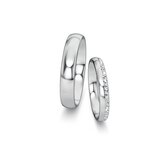 Wedding rings Classic/Eternal with pavé 0.16ct