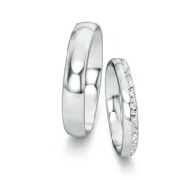 Wedding rings Classic/Eternal with pavé 0.16ct