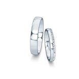Wedding rings Modern with diamond-Pavé 0.165ct