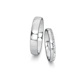 Wedding rings Modern/Romance with pavé 0.165ct