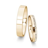 Wedding rings Infinity with pavé 0.165ct