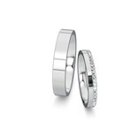Wedding rings Infinity with diamond-Pavé 0.165ct