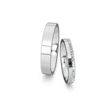 Wedding rings Infinity with pavé 0.165ct