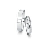 Wedding rings Infinity with pavé 0.165ct