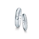 Wedding rings Delight/Heaven with pavé 0.17ct