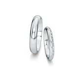 Wedding rings Delight/Heaven with pavé 0.17ct