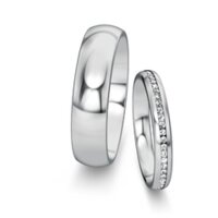 Wedding rings Classic/Eternal with diamonds 0.13ct