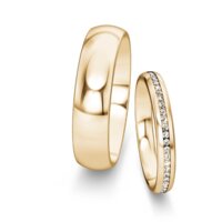 Wedding rings Classic/Eternal with diamonds 0.13ct