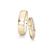 Wedding rings Modern/Romance with diamonds 0.13ct