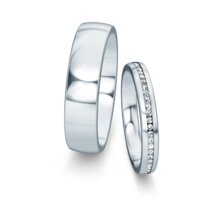 Wedding rings Modern/Romance with diamonds 0.13ct