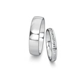 Wedding rings Modern/Romance with diamonds 0.13ct