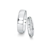 Wedding rings Modern/Romance with diamonds 0.13ct