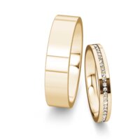 Wedding rings Infinity with diamonds 0.13ct