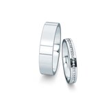 Wedding rings Infinity with diamonds 0.13ct