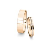 Wedding rings Infinity with diamonds 0.13ct