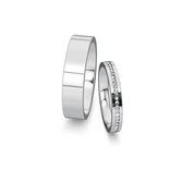 Wedding rings Infinity with diamonds 0.13ct