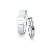 Wedding rings Infinity with diamonds 0.13ct