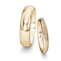 Wedding rings Delight/Heaven with diamonds 0.135ct