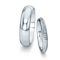 Wedding rings Delight/Heaven with diamonds 0.135ct