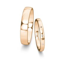 Wedding rings Modern/Romance with diamond 0.06ct