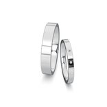 Wedding rings Infinity with diamond 0.06ct