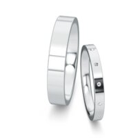 Wedding rings Infinity with diamond 0.06ct