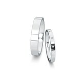 Wedding rings Infinity with diamond 0.06ct