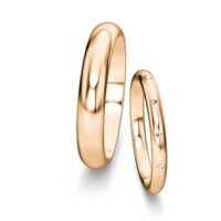 Wedding rings Delight/Heaven with diamond 0.06ct