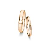 Wedding rings Modern/Romance in 18K rosé gold