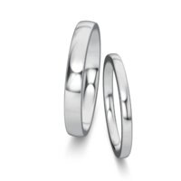 Wedding rings Modern/Romance in palladium