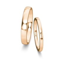 Wedding rings Modern/Romance in 18K rosé gold