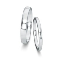 Wedding rings Modern/Romance in platinum