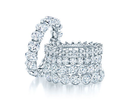 Eternity rings – with diamond studded ring band