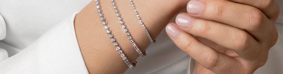Bracelets with diamonds