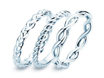 Rings without gemstones for women