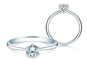 Engagement ring Spirit in 14K white gold with diamond 1.25ct G/SI