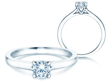 Engagement ring Romance in silver