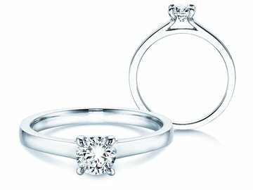Engagement ring Modern in platinum | © Bague de fiançailles bague solitaire Modern